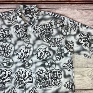 Vintage Y2k Southpole All Over Print Button Up Shirt
